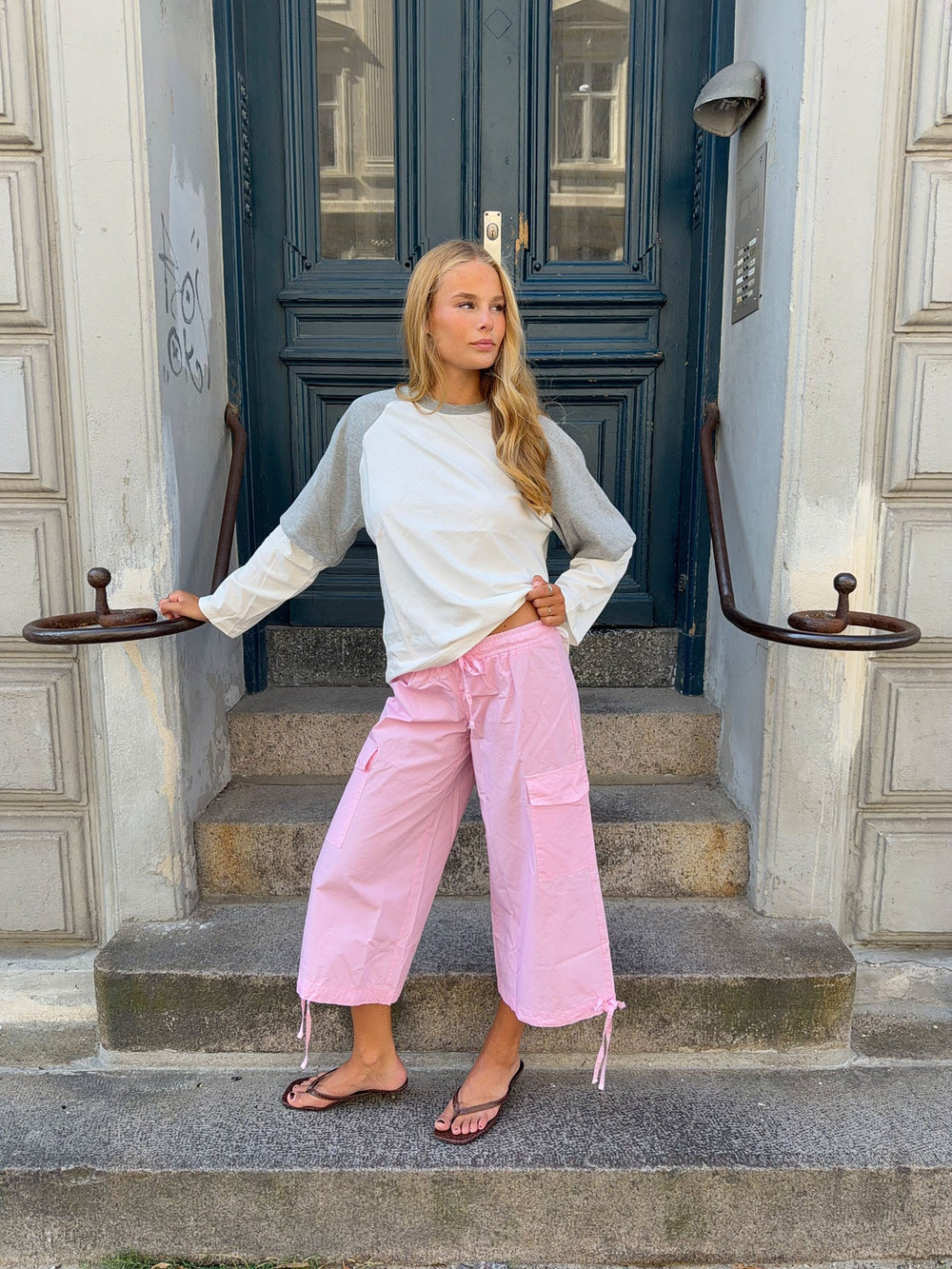 Tammy cargo bermuda shorts - Light pink