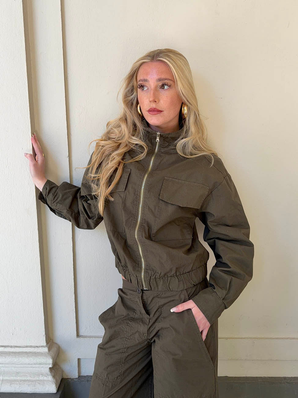 Takinnia cargo jacket - Khaki