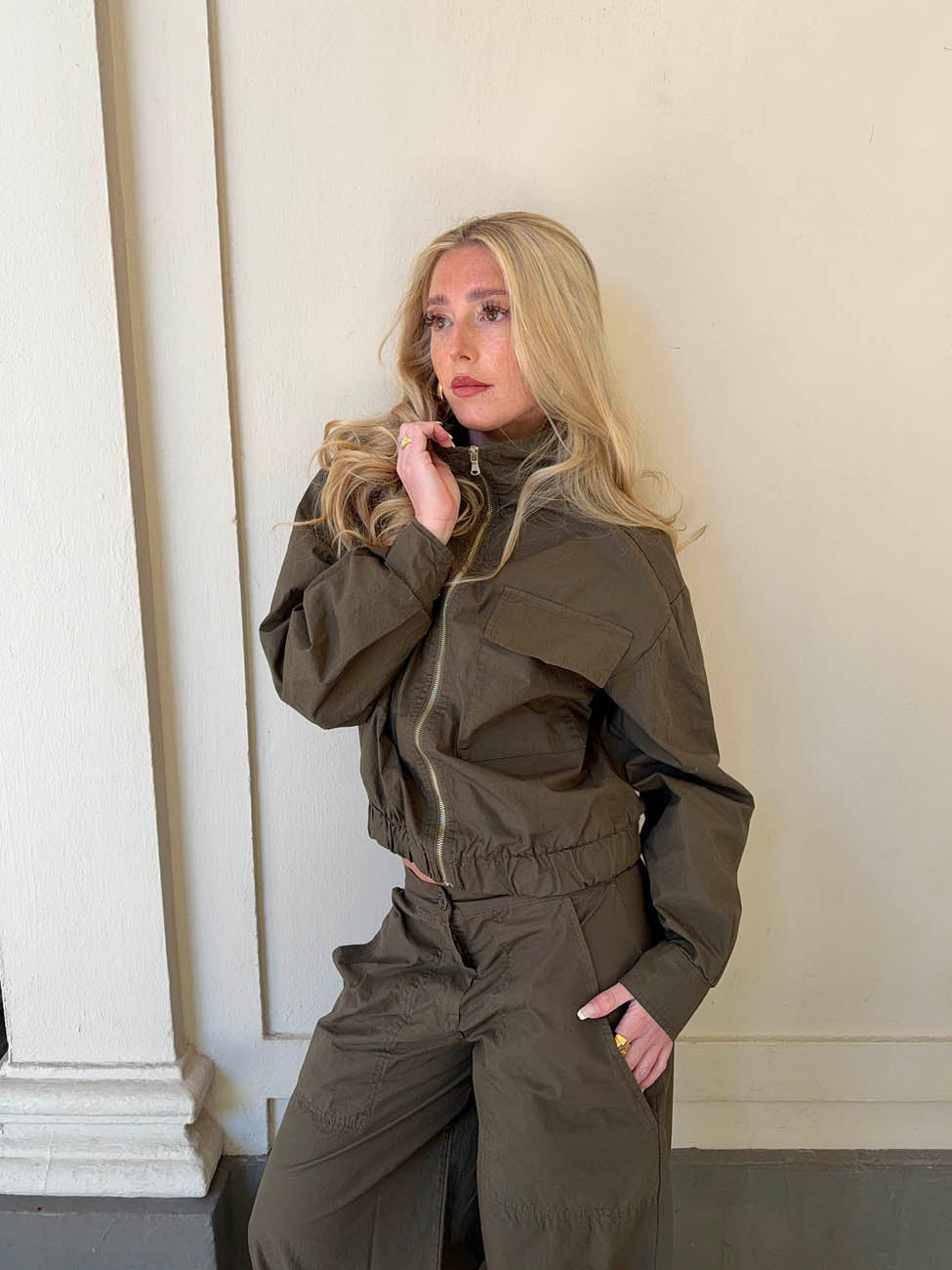 Takinnia cargo jacket - Khaki
