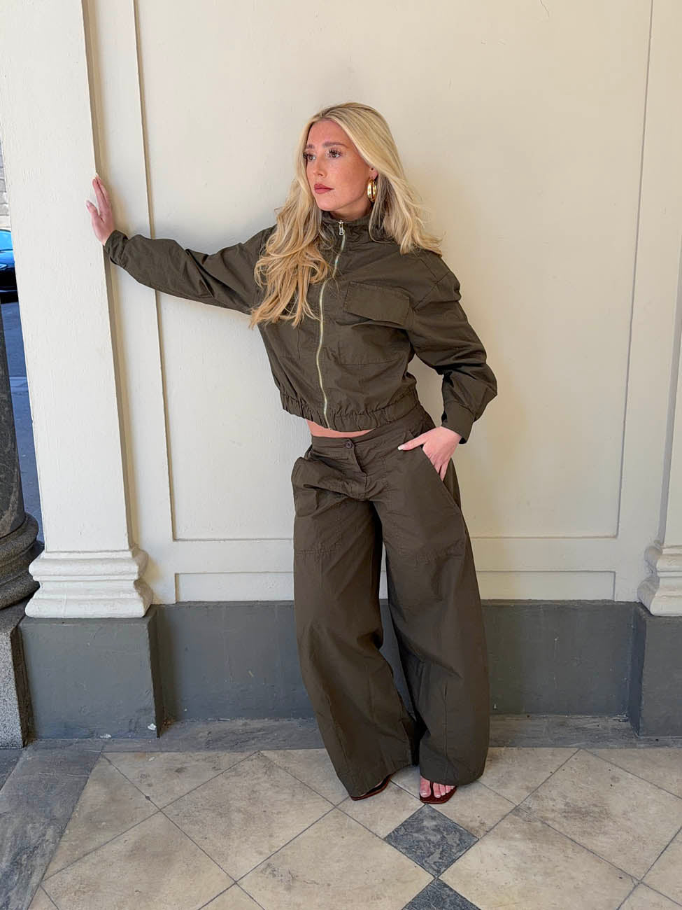 Takinnia cargo jacket - Khaki