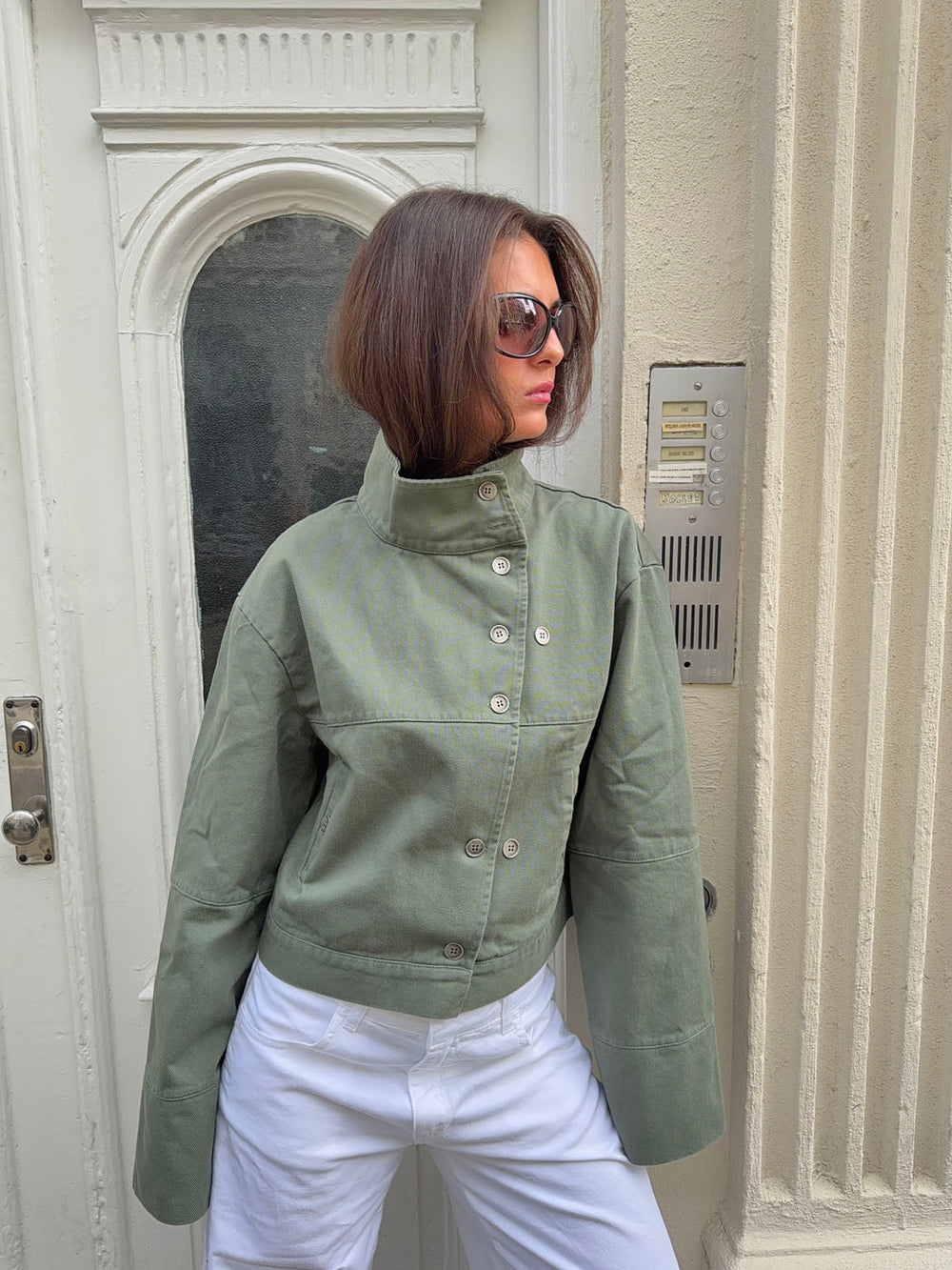 Sophy cargo jacket - Dark green