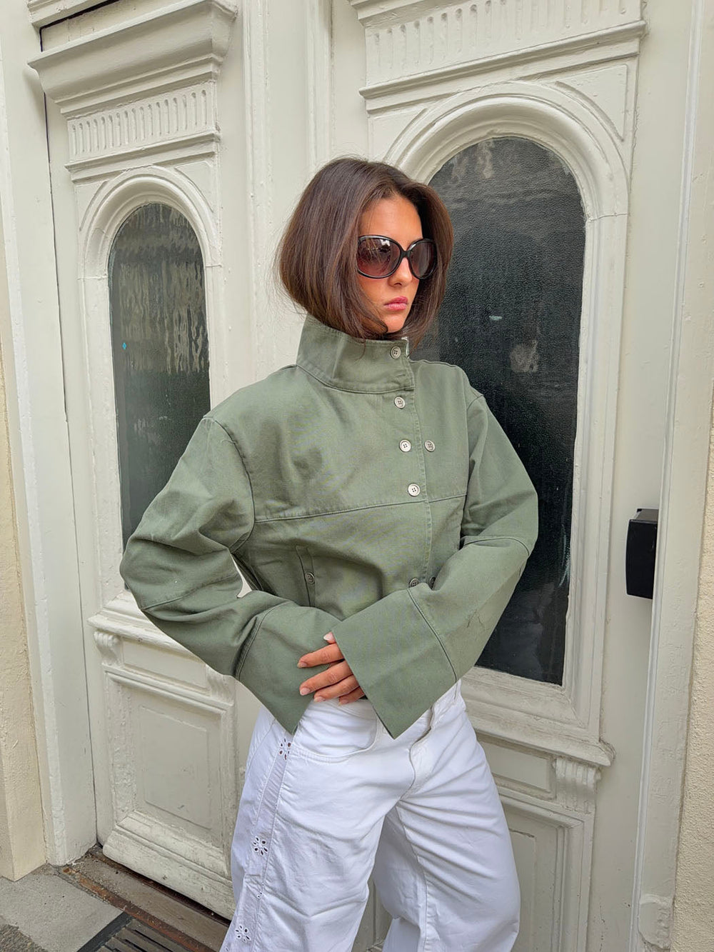 Sophy cargo jacket - Dark green