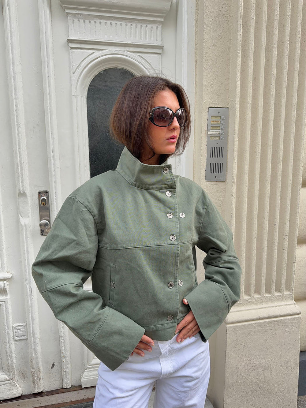 Sophy cargo jacket - Dark green