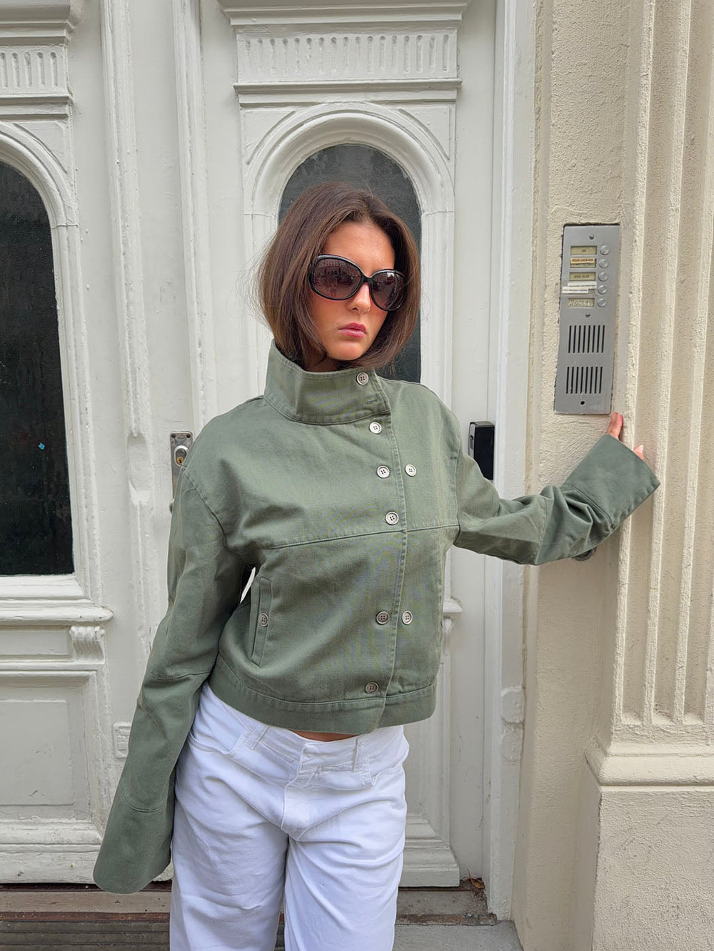 Sophy cargo jacket - Dark green