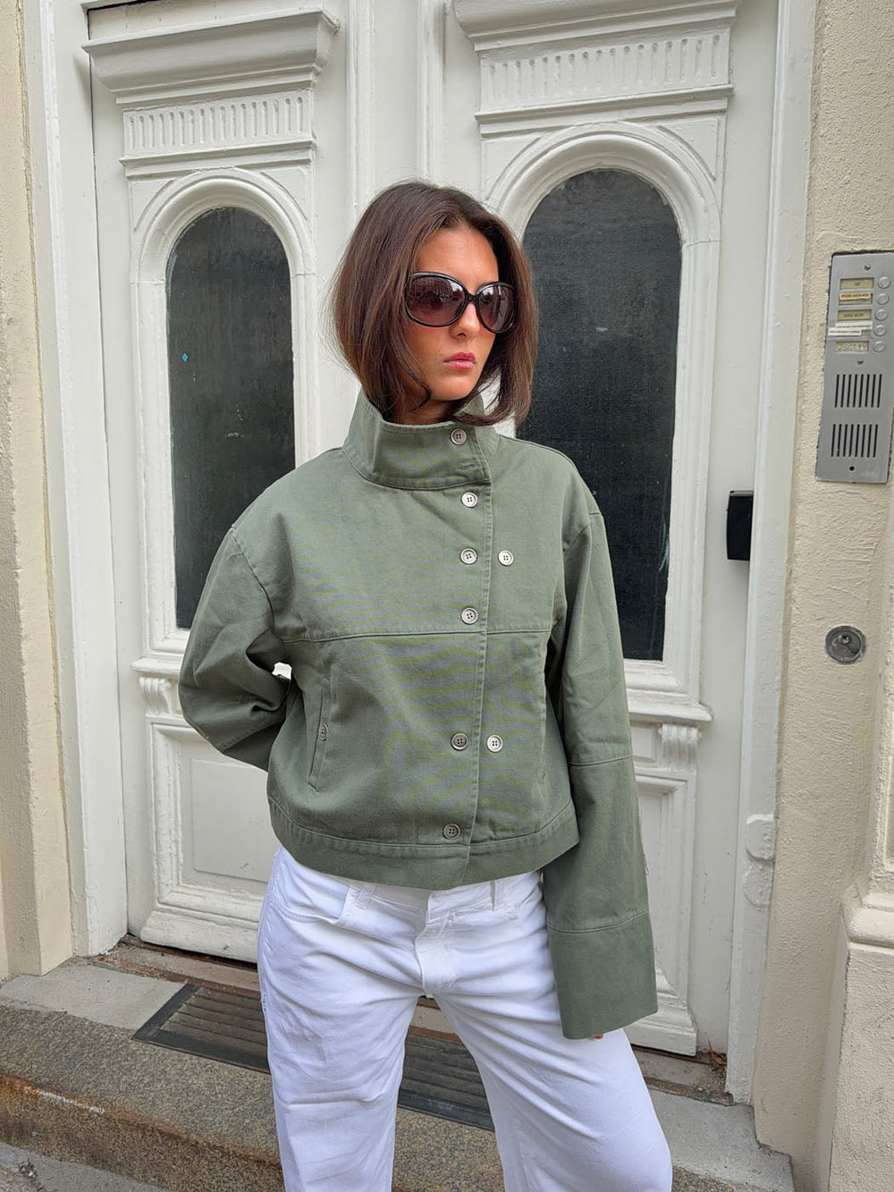 Sophy cargo jacket - Dark green