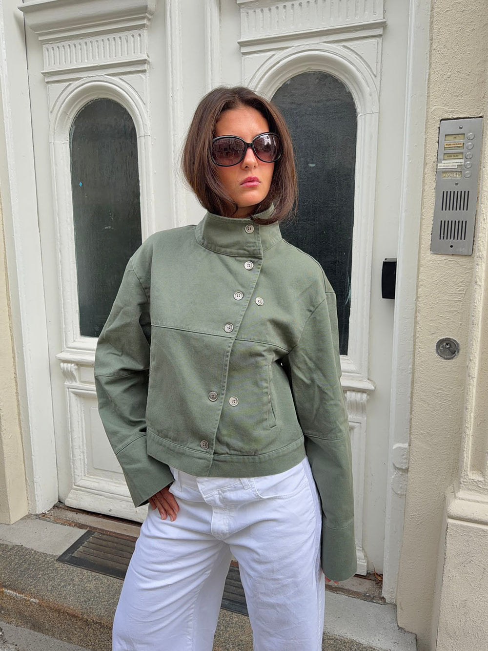 Sophy cargo jacket - Dark green