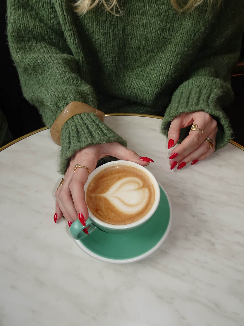 Lykke chunky bangle - Light caramel