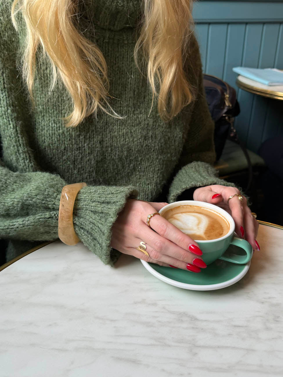 Lykke chunky bangle - Light caramel