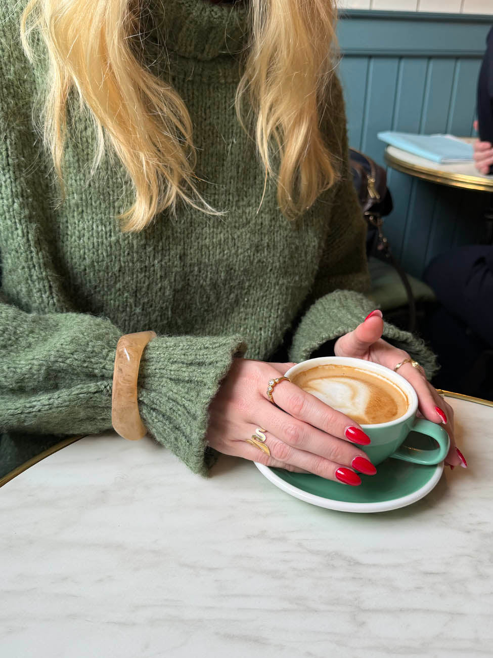 Lykke chunky bangle - Light caramel