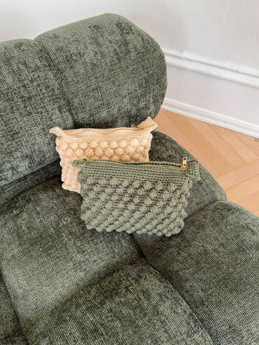 Crochet clutch - Green