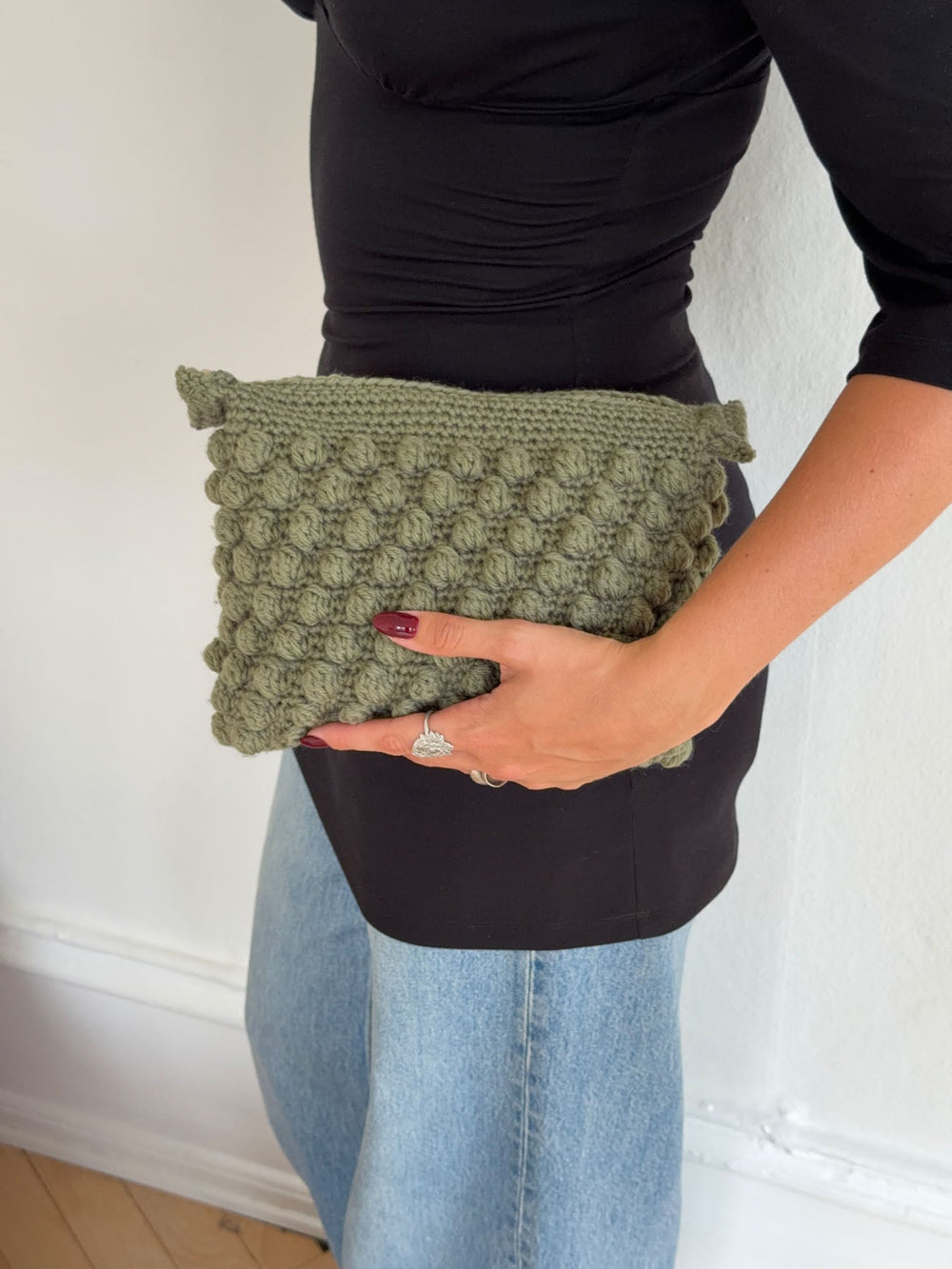 Crochet clutch - Green