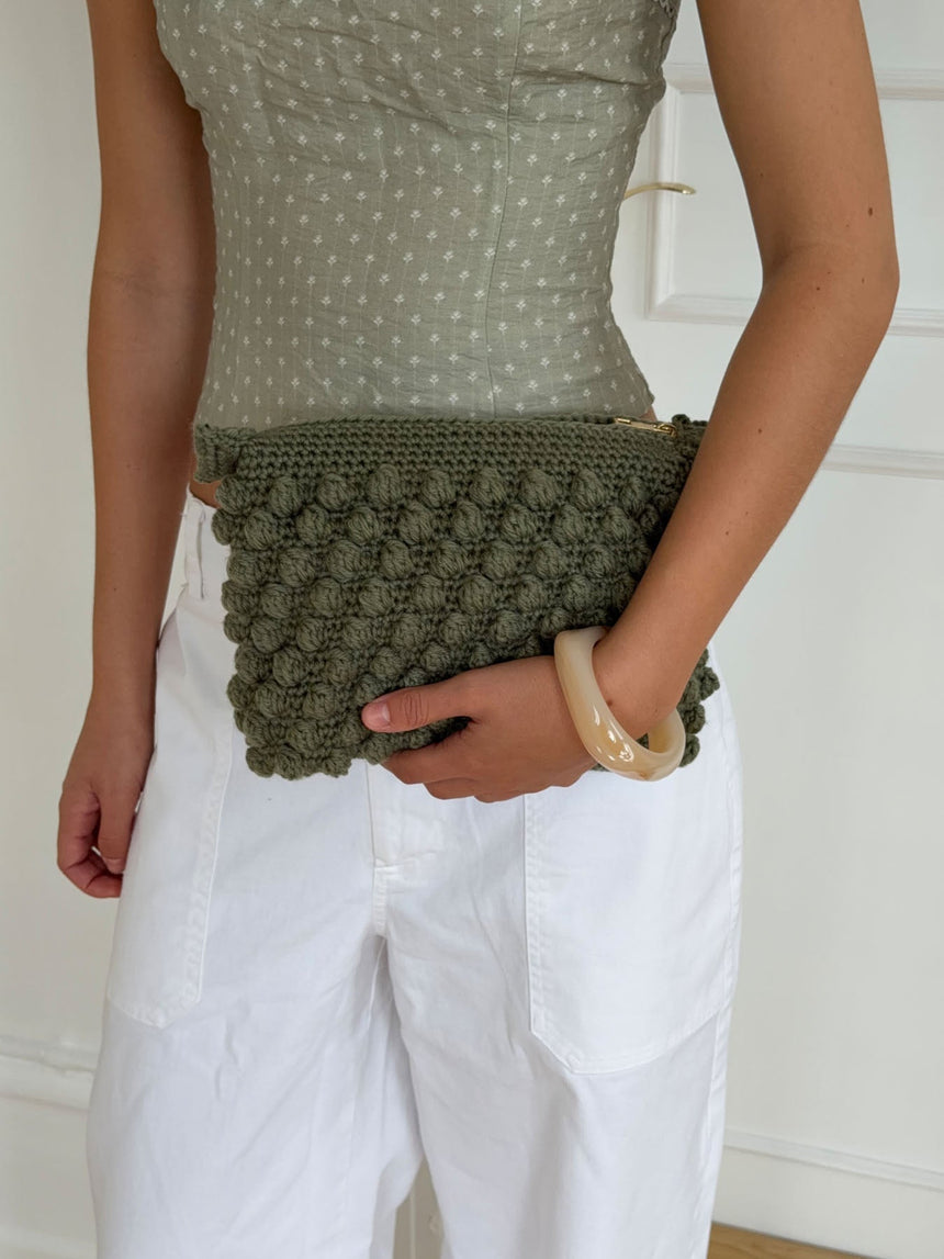 Crochet clutch - Green