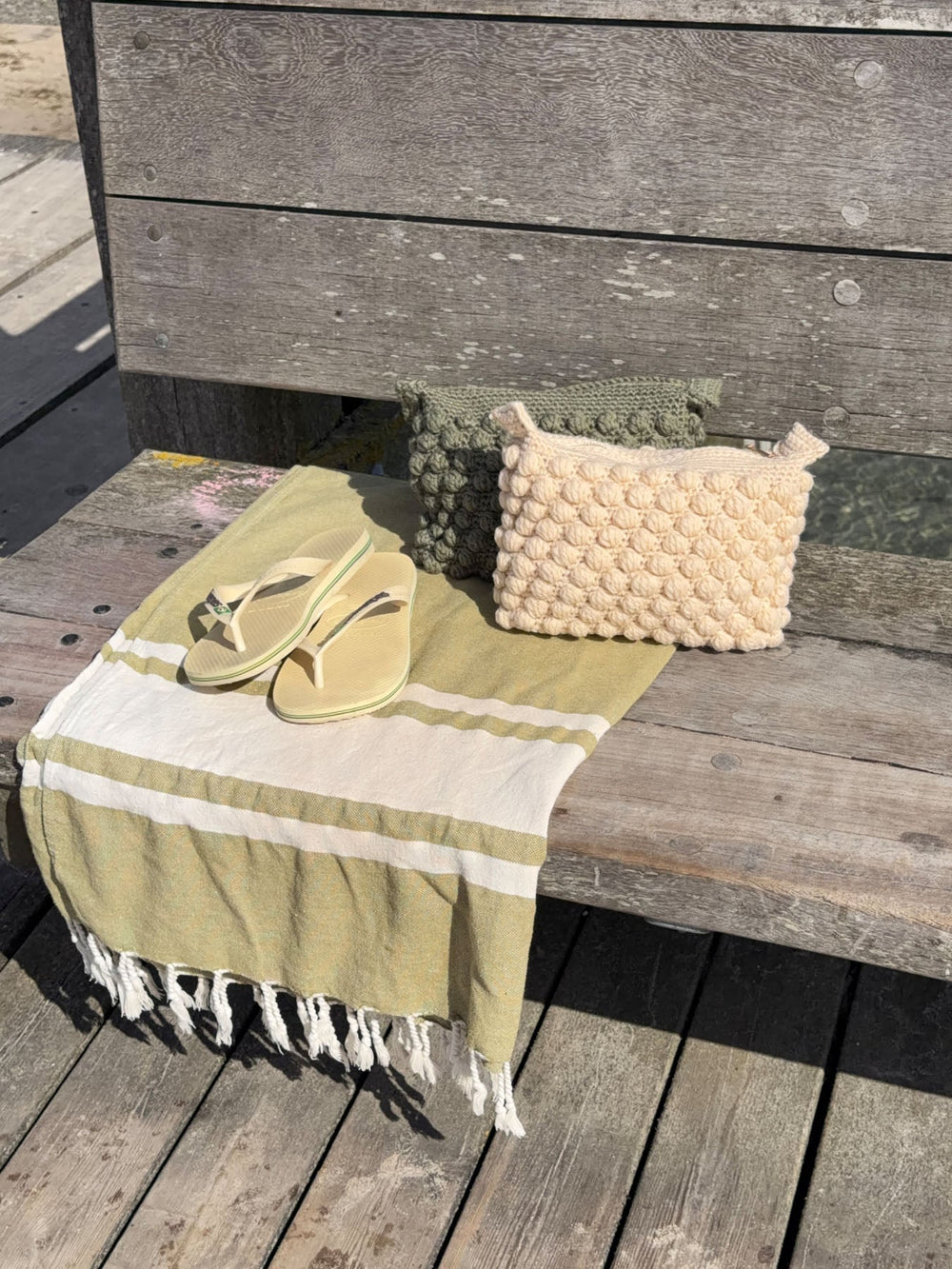 Chrochet clutch - Cream