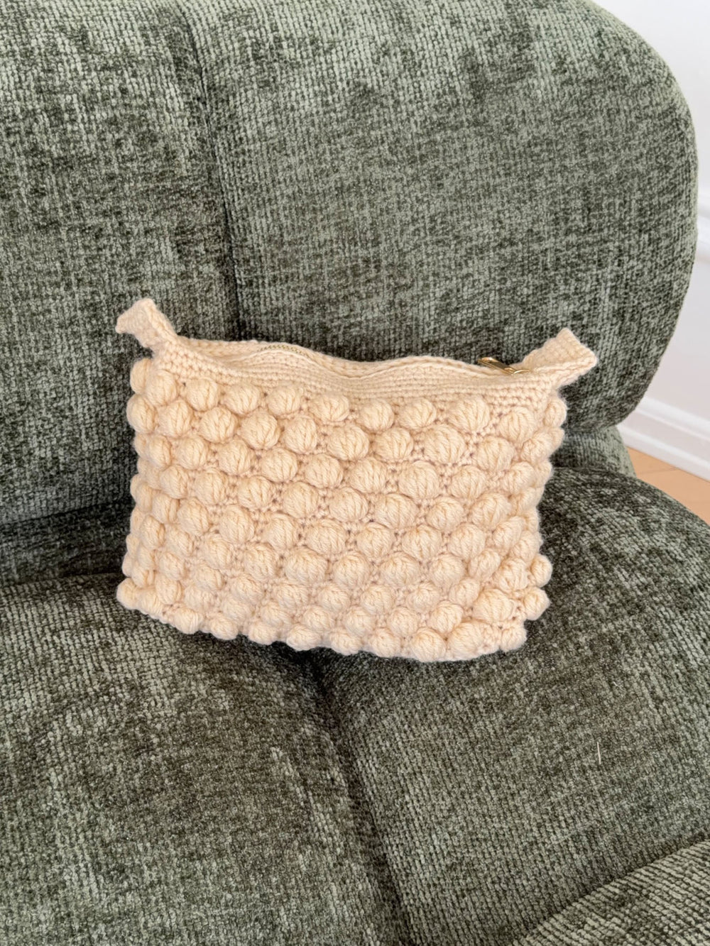Chrochet clutch - Cream