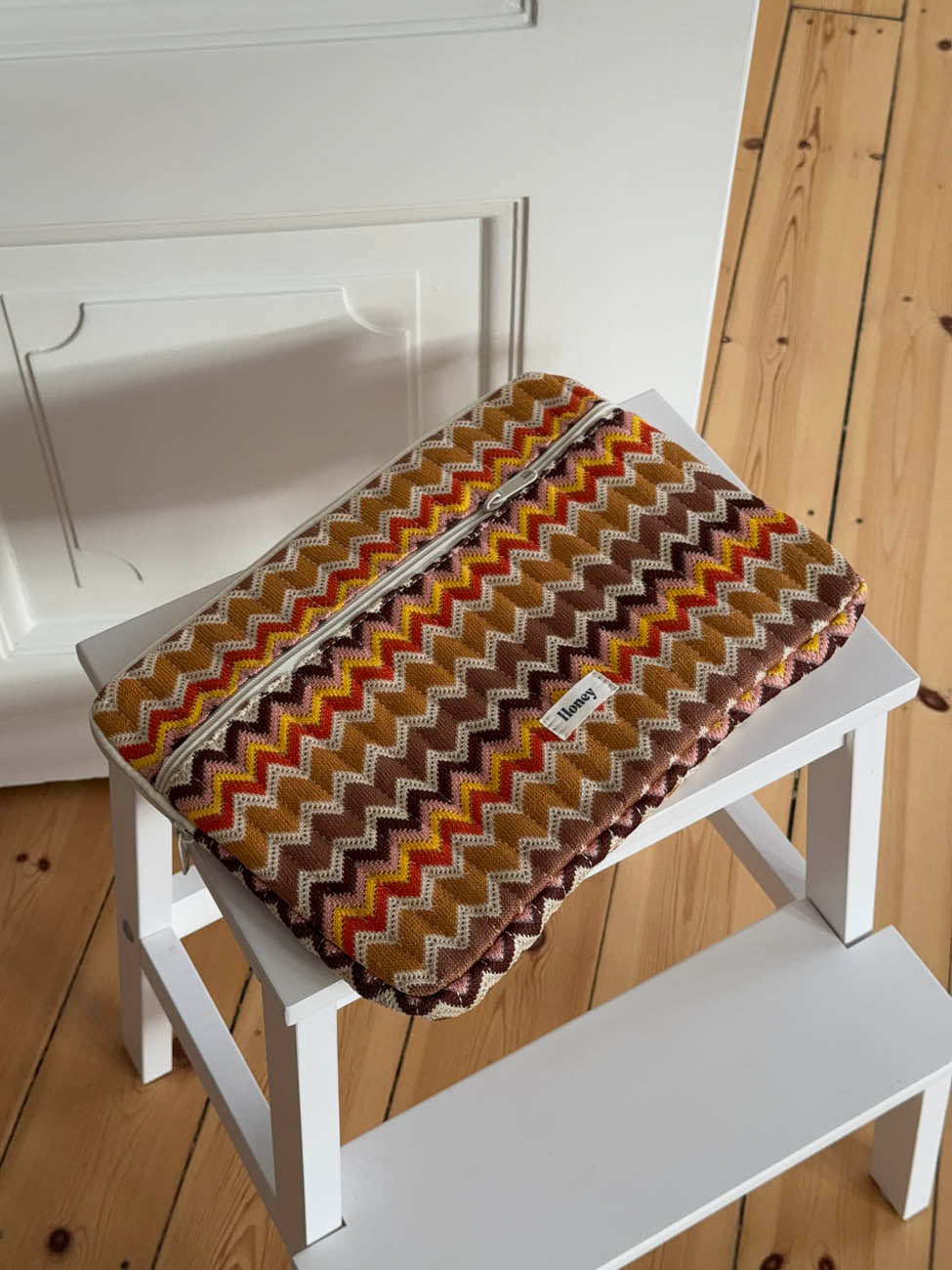 Honey computer sleeve with pattern - Multicoloured