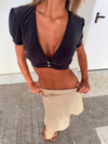 Willow crop top - Grey