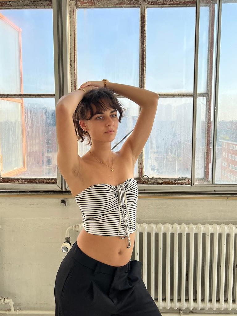 Moa top - black/white