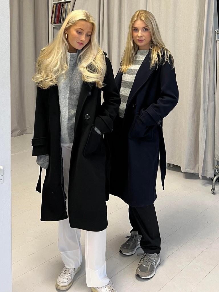 Ginalli coat long - navy