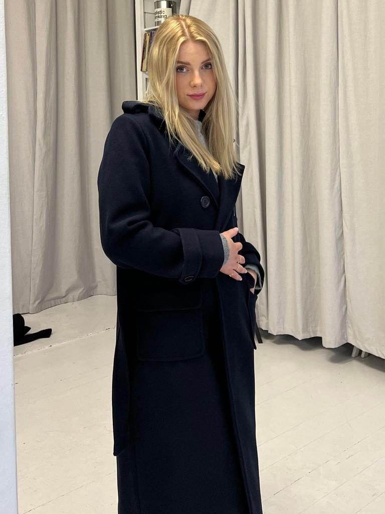 Ginalli coat long - navy