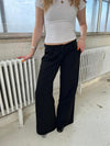 Anna Olympia wide leg suit pants - Black