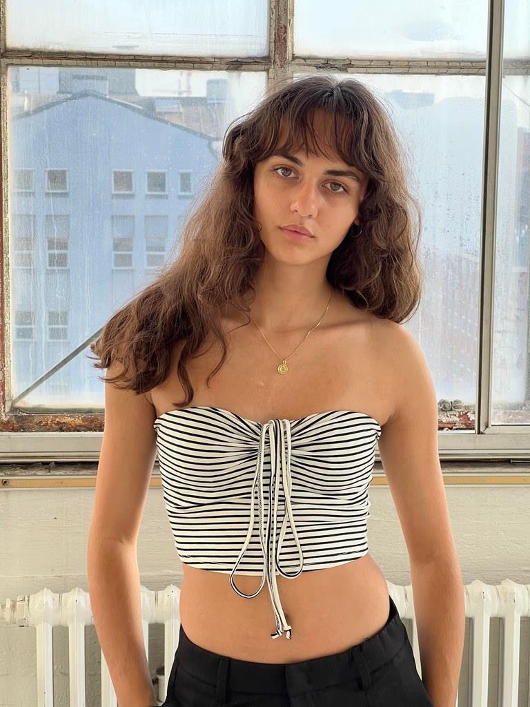 Moa top - black/white