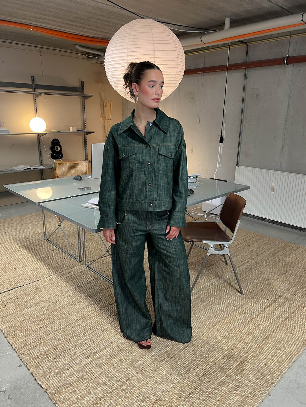 Olivina denim jacket - Blue/green