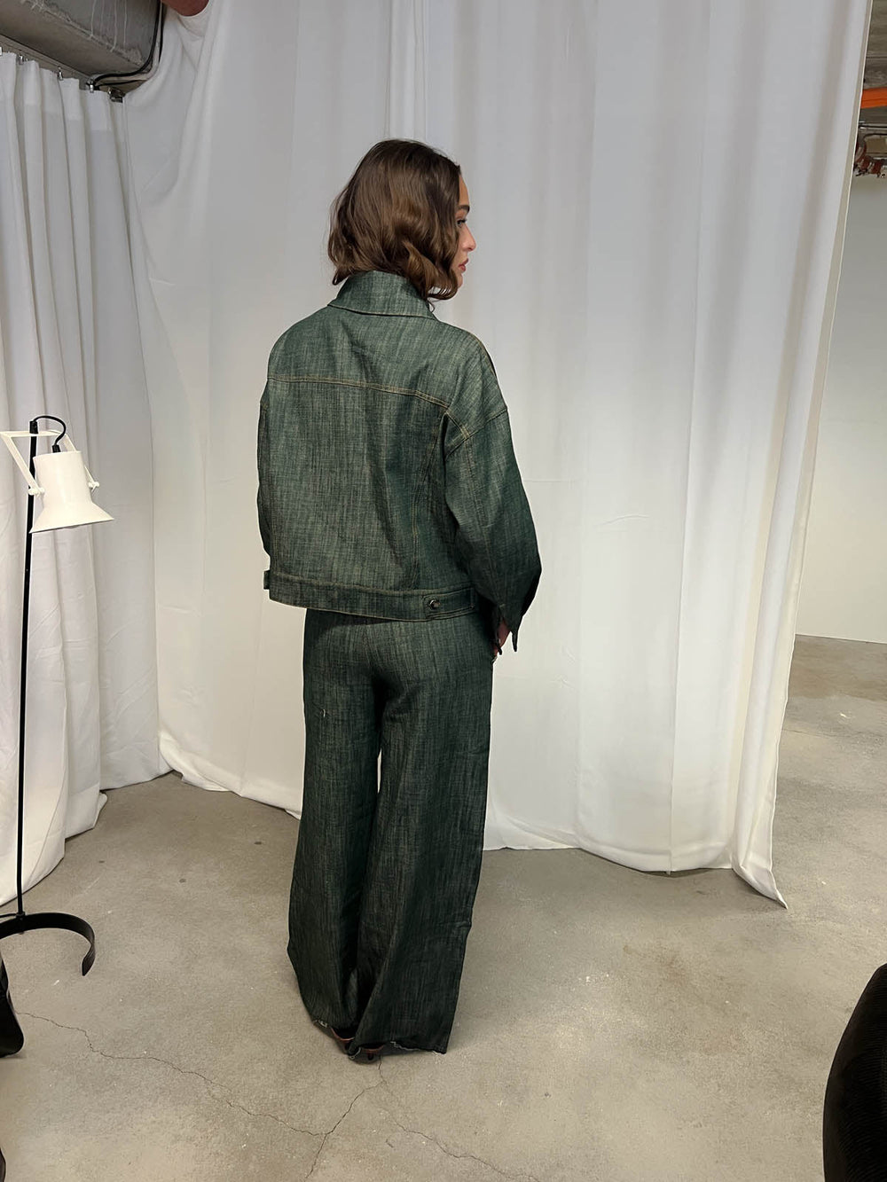 Olivina denim jacket - Blue/green