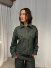 Olivina denim jacket - Blue/green