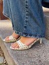 Dottie Mules - Cream/Brown