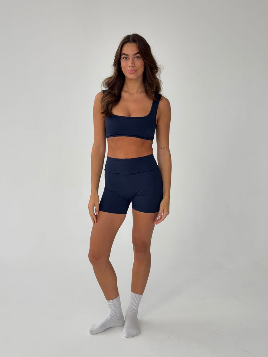 Folded essential shorts - Midnight