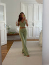 Essential flared pants - Matcha