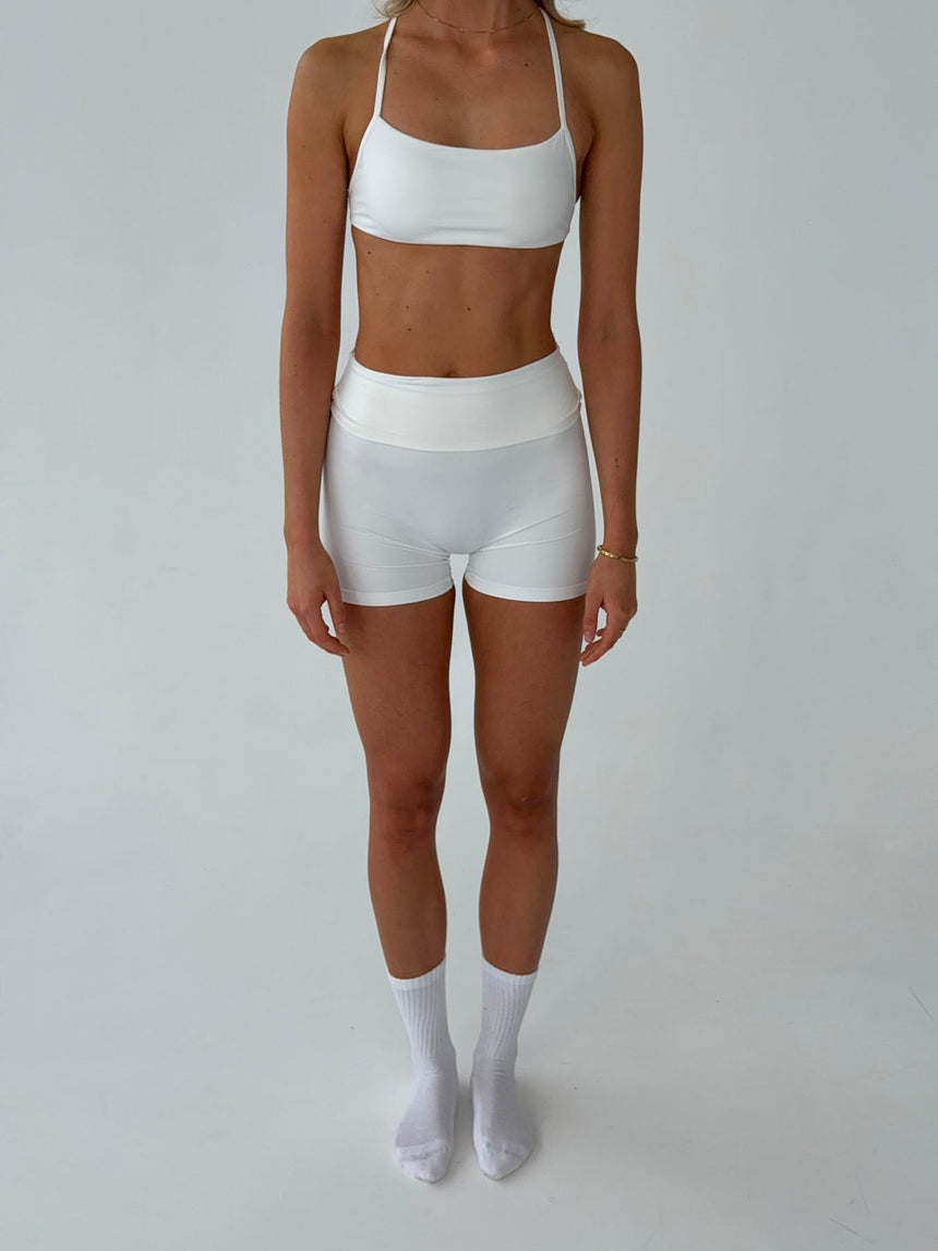 Folded essential shorts - Cloud