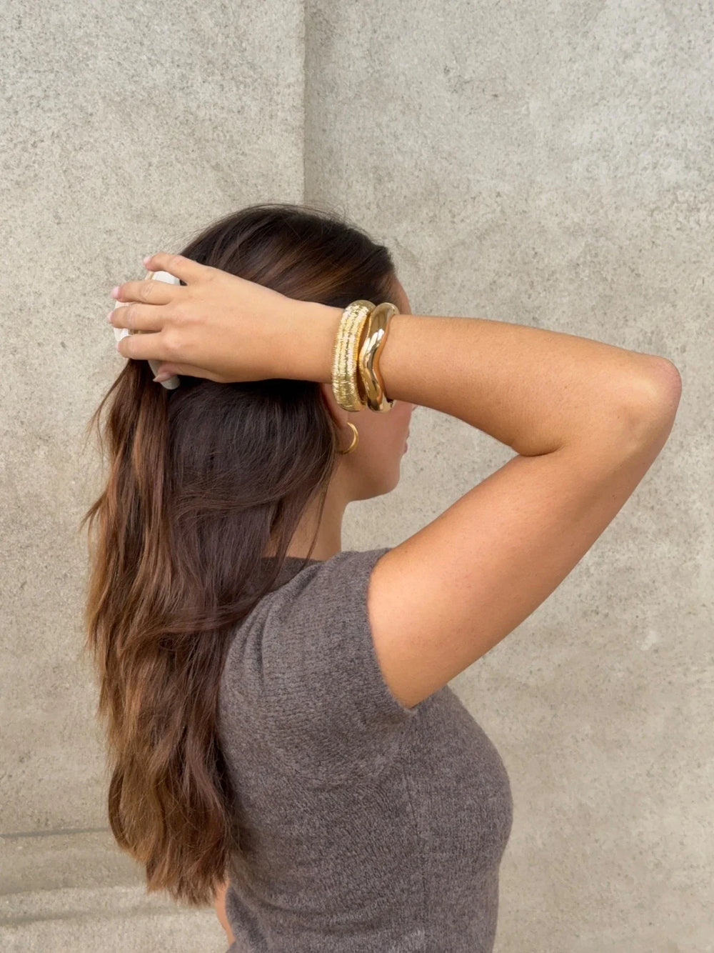 Favia bracelet - Gold/Cream