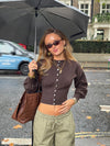 Malin Tomkins fitted cardigan - Brown
