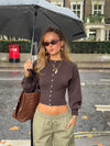Malin Tomkins fitted cardigan - Brown