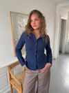 Alberte fitted shirt – Navy