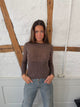 Lova fitted knit sweater - Brown