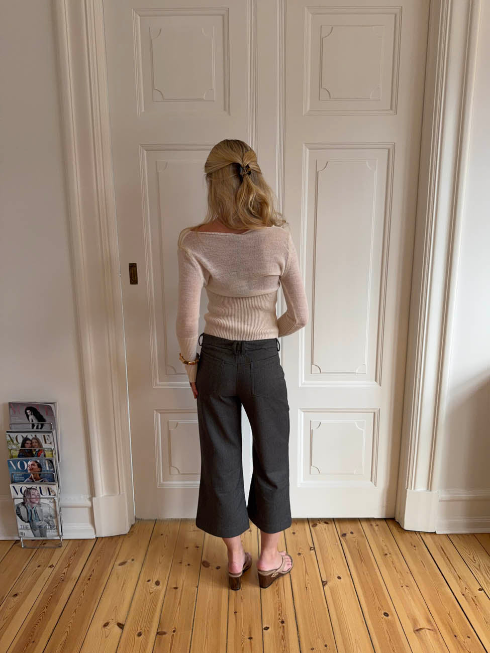 Lova fitted knit sweater - White