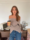 Tora fitted knit - Taupe