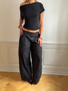 Florine fitted t-shirt - Black