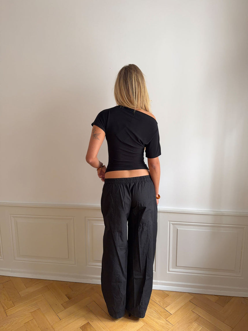 Florine fitted t-shirt - Black