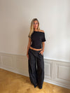 Florine fitted t-shirt - Black