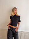 Florine fitted t-shirt - Black