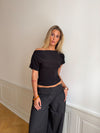 Florine fitted t-shirt - Black