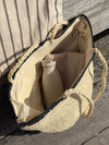 Spencer braided bag - Beige/black