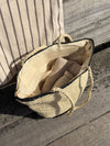 Spencer braided bag - Beige/black