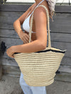 Spencer braided bag - Beige/black