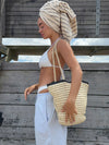 Spencer braided bag - Beige/black