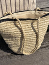 Spencer braided bag - Beige/black