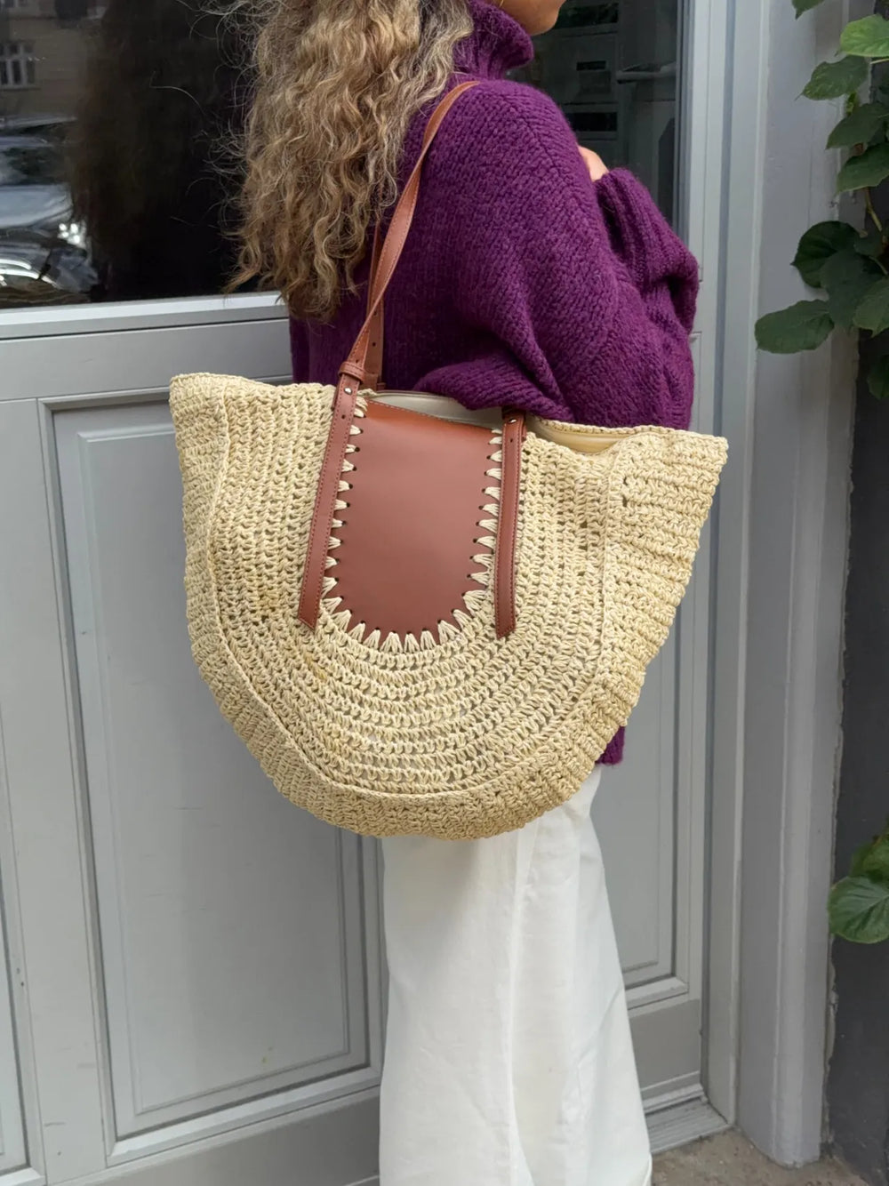 Wovana woven bag - Beige/Brown